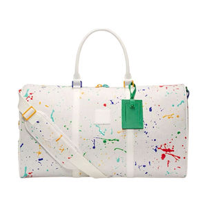 Custom Logo Colorful Splatter Print Polyester <b>Duffel</b> <b>Bag</b> Large Capacity Zipper Closure Eco-Friendly Travel Weekender <b>Bag</b> - Product Image 6