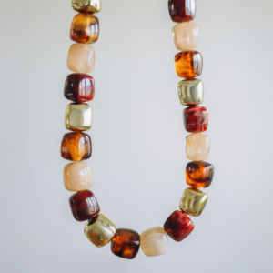 Collier en résine pour filles, idéal pour les fiançailles, les mariages, style indien fait main, plaqué argent, de bonne qualité - Product Image 6