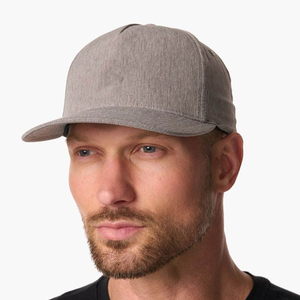 Casquette de baseball ajustée en coton gris pour homme, 6 panneaux, couleur unie, pour toutes les saisons - Product Image 2