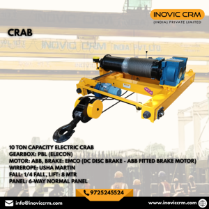 Unité électrique de pêche au crabe INOVIC CRM Premium Heavy Duty avec câble en acier |   Palans de pont roulant industriels et matériaux durables - Product Image 2