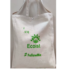 Wholesale Pinnacle Bharat Canvas Cotton Handled Zipper Shoulder Closure <b>Medium</b> Size Custom Logo Eco Grocery Storage Retail <b>Bag</b> - Product Image 1