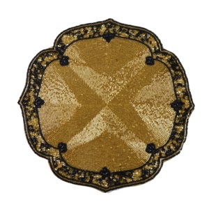 Mantel Individual con Diseño de Cuentas Doradas en Forma de Rombo, Ideal para Decoración de Mesa y Hogar, Posavasos con Diseño y Forma de Cuentas - Product Image 1