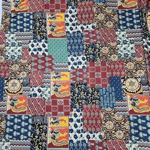 Tissu en coton imprimé patchwork recyclé, tissé croisé, matériau textile écologique, vente en gros, fournitures pour vêtements bohèmes et artisanat - Product Image 2