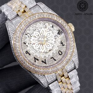 Reloj de Lujo para Mujer Charm Jewellis, Caja Redonda de Acero Inoxidable de 40 mm, Esfera Analógica de Cuarzo, Cristal de Zafiro, Cierre Plegable - Product Image 2