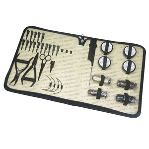 Hair Extension Beading <b>Tool</b> Kit with Pliers Scissors Beads <b>Thread</b> and Silicone Rings on whole sale price Hair Extension <b>Tool</b> - Product Image 6