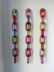 Chaînes en résine acrylique sans interstice 23*17mm pour sacs, colliers, boucles d'oreilles et accessoires pour cheveux - Product Image 3