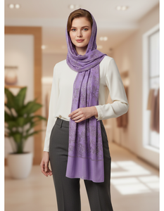 Elegant Merino <b>Wool</b> Stoles for Women Designer Winter <b>Wool</b> <b>Wrap</b> Soft Warm Scarf Swarovski Crystals Traditional Scarves Shawls - Product Image 5