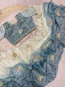 ชุดเดรสงานปาร์ตี้สุดหรูสไตล์อินเดียบอลลีวูด ผ้าซาตินแฟนซี ดีไซน์ทันสมัย ขายดีที่สุด ส่งออกต่างประเทศ ล่าสุด โดดเด่น ไม่ซ้ำใคร สำหรับผู้หญิง - Product Image 5