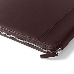 Executive Zippered Portfolio Black PU Leather Presentation <b>Folder</b> with Interior Tablet <b>Pocket</b> - Product Image 4