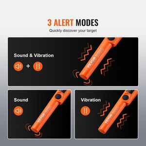 1.96 \ "profondità di rilevamento palmare Metal Detector puntatore parziale impermeabile per adulti bambini 3 modalità di caccia al tesoro sonda - Product Image 3