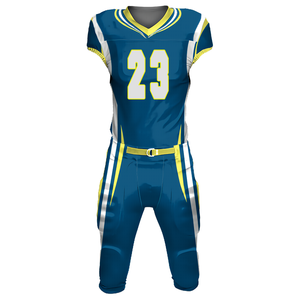 Ensemble de maillot et pantalon de football américain pour homme, noir et orange, col en V, sans manches, style ajusté, anti-humidité - Product Image 3