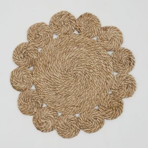Tapis en jacinthe d'eau faits à la main, écologiques - Style bohème, extra épais, antidérapants et résistants au feu |   Fournisseur en gros - Product Image 3