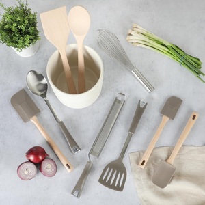 Portautensilios de Cerámica Premium, Acabado Brillante Acanalado, Alta Capacidad, Resistente al Calor, Organizador de Cocina Duradero para Encimera - Product Image 2
