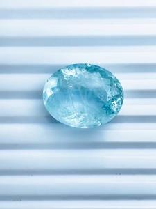 Aigue-marine naturelle taille ovale 29 carats, couleur bleu ciel premium, clarté excellente, qualité supérieure, pierre précieuse de collection certifiée IGI, magnifique - Product Image 2
