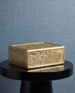 Wholesale <b>Gold</b> Finish Abstract Pattern Rectangular Metal Date And Dry Fruit Storage Box - Product Image 3