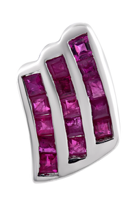 Pendiente de Rubí en Plata de Ley 92.5 KLST-30436 - Product Image 4