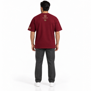 T-shirt décontracté pour femme, brodé sur mesure, 100% coton peigné, qualité supérieure, grammage lourd, manches courtes, coupe classique, 165 grammes, col classique - Product Image 2