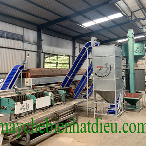 โรงงานแปรรูปเม็ดมะม่วงหิมพานต์ 5-100 ตัน/วัน กึ่งอัตโนมัติ เม็ดมะม่วงหิมพานต์ดิบ เกรดอาหาร สแตนเลส ผลิตในเวียดนาม - Product Image 1