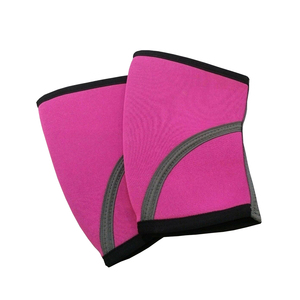 Genouillère pour homme à rayures rouges, blanches, noires et étoiles bleues, imprimé par sublimation, en polyester élastique, équipement de protection - Product Image 2