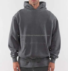 Alta calidad peso pesado estilo callejero 450gsm francés Terry anti-encogimiento Hombre Sudadera con capucha recortada hombres Fabricante - Product Image 1