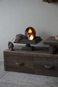 Meuble TV en bois Nero avec trois tiroirs, console multimédia rustique à longueur réglable, unité de rangement, meuble de salon - Product Image 5