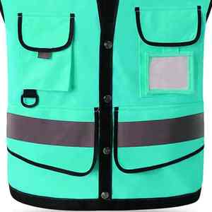 Gilet de sécurité haute visibilité ANSI Classe 2 Bandes réfléchissantes EN ISO 20471 Classe 1 pour vêtements de travail Construction Sécurité routière Industrie - Product Image 6