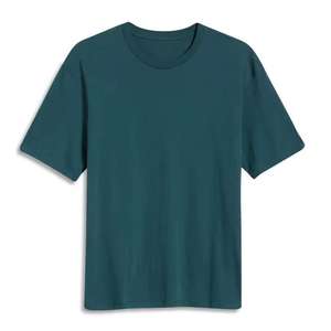 T-shirts personnalisés en gros, t-shirts de haute qualité en coton, col et poignets contrastés, t-shirts pour hommes - Product Image 1