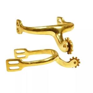 เดือยขี่ม้าแบบตะวันตกสำหรับมืออาชีพ พร้อมลวดลายดอกไม้เคลือบเงิน - Product Image 3