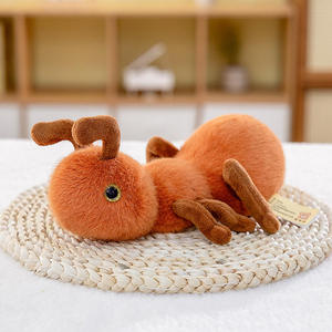 Peluche insecte fourmi en polyester et coton PP, adorable poupée en tissu, compagnon réconfortant, cadeau de chevet pour filles - Product Image 4
