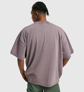 Professional High Quality Heavyweight Custom Blank Plain White Oversized 100% Cotton Vintage Acid Washed T <b>Shirt</b> <b>Men</b> - Product Image 2