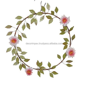 Mariposa multicolor hermosa corona marcos modernos decoración del hogar CORONA DE Navidad específicamente con hojas CORONA DE Navidad - Product Image 4