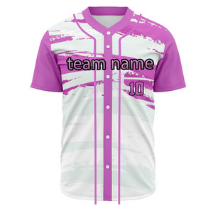 New Style Baseball Jersey Customize Logo Design Men Mesh Sublimation Baseball Shirt Embroidery Blank Team Uniform Softball Wear - Product Image 6