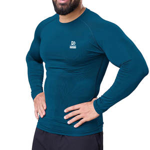 Vente directe usine – T-shirts de compression pour hommes – Meilleur prix de gros – Logo frontal – Respirant – Séchage rapide – Écologique – Spandex/Polyester - Product Image 1