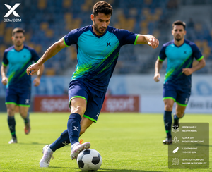 Conjunto de Uniforme de Fútbol Personalizado con Malla Birdseye, 120-150 GSM, Transpirable, de Secado Rápido, Jersey y Pantalones Cortos Sublimados, Personalizado para Equipos de Entrenamiento - Product Image 5