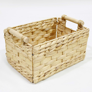 Bandeja Rectangular de Jacinto de Agua con 9 Compartimentos y Asas, Elegante Organizador de Estilo Natural de Fábrica Vietnamita - Product Image 5