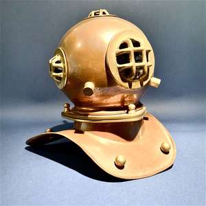 Casco de Buceo de Cobre y Latón Sólido de 18' para Buceo Submarino, Precio de Mayoreo y Económico - Product Image 1