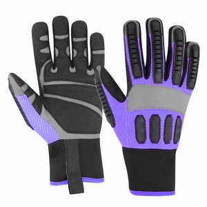 Premium Quality Synthetic Leather Back Mesh With <b>Lamination</b> Neoprene Cuff industrial safety Heat Resistant Mechanic Gloves - Product Image 3