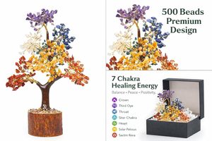 Natural Handmade Seven Chakra Gemstone <b>Crystal</b> Bonsai <b>Tree</b> Healing Reiki Meditation Energy Balance Feng Shui Decor Wholesale - Product Image 4
