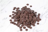 Chocolate Negro Puro al 58% de Cacao, en Botones de 1KG, para Repostería y Confitería, HALAL, Fabricante OEM/ODM, Envío Global, Venta al Por Mayor