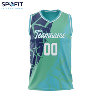 Maillots de basket-ball de haute qualité OEM, vente en gros, couleurs et logos personnalisés, impression numérique, respirants, séchage rapide, col en V, pour vêtements de sport - Product Image 6