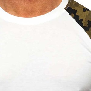 เสื้อยืดแขนริงเกอร์ผู้ชาย คุณภาพสูง ผ้าคอตตอนหนา 210 กรัม ทรงปกติ - Product Image 4