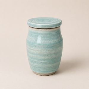 Vintage Inspired <b>Storage</b> Canister Ribbed Texture Secure Lid Moisture Protection Durable Finish <b>Kitchen</b> Counter Organizer - Product Image 1
