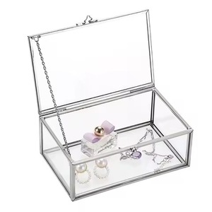 Boîte de rangement créative en métal pour bijoux, anneaux, boucles d'oreilles, colliers, utilisation domestique, boîte à bijoux en laiton - Product Image 1
