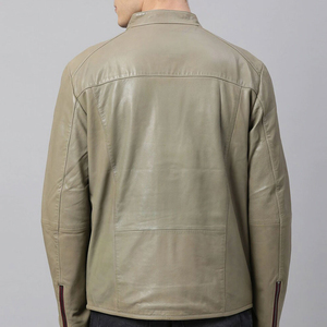 Hot Selling New Fashion <b>Men's</b> Winter <b>Jacket</b> Cow Skin <b>Leather</b> Stand Collar Waterproof Breathable Windproof Thickness <b>Men</b> <b>Jacket</b> - Product Image 3