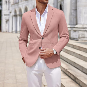 Blazer pour homme de qualité supérieure, 100% coton, col cranté, matière douce et respirante, offrant un look moderne et élégant pour tous les jours - Product Image 5