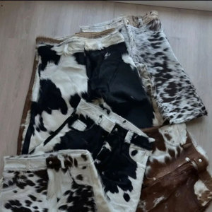 Latest Top Quality <b>Men</b> Cow <b>Hair</b> Leather <b>Men</b> Shorts Amazing Design With Side Pockets Cowhide Customized Shorts - Product Image 3