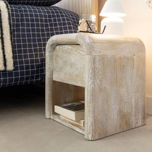 Mesa de Noche Vandana Vista Optima de Madera de Mango Blanqueada - Product Image 5
