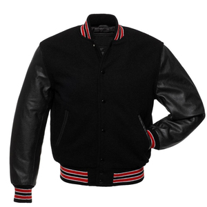 Wholesale Custom Embroidery <b>Baseball</b> Varsity College <b>Jacket</b> Leather Sleeves Letterman Bomber <b>Men</b> Blank Varsity <b>Jackets</b> OEM - Product Image 3