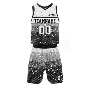 Nouvel uniforme de basket-ball style classique, uniforme de basket-ball à séchage rapide, en vente en ligne - Product Image 1