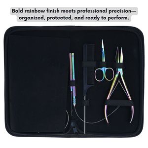 Kit de Herramientas para Extensiones de Cabello con Microperlas, Alicates de Crimpado Plano, Gancho para Bucles, Enhebrador, Agujas de Coser para Estilistas - Product Image 5